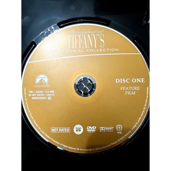 Breakfast at Tiffanys DVD 2009 Two Disc Set The Paramount Centennial Collection - Picture 2 of 6